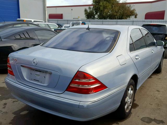 WDBNG70J61A159392 - 2001 MERCEDES-BENZ S 430 GRAY photo 4