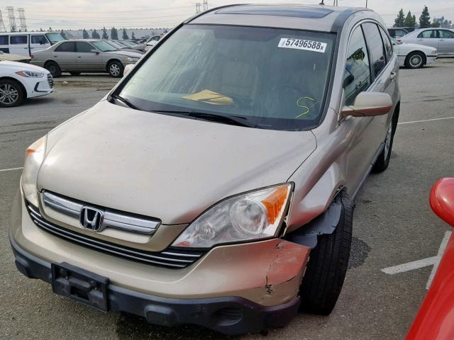 JHLRE38707C052011 - 2007 HONDA CR-V EXL GOLD photo 2