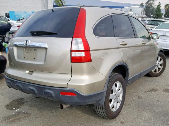 JHLRE38707C052011 - 2007 HONDA CR-V EXL GOLD photo 4