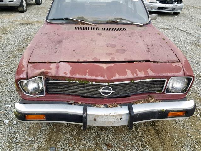 0L11ND9197364 - 1974 OPEL 1900 BURGUNDY photo 7