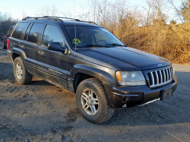 1J4GW48N44C430312 - 2004 JEEP GRAND CHER BLACK photo 1