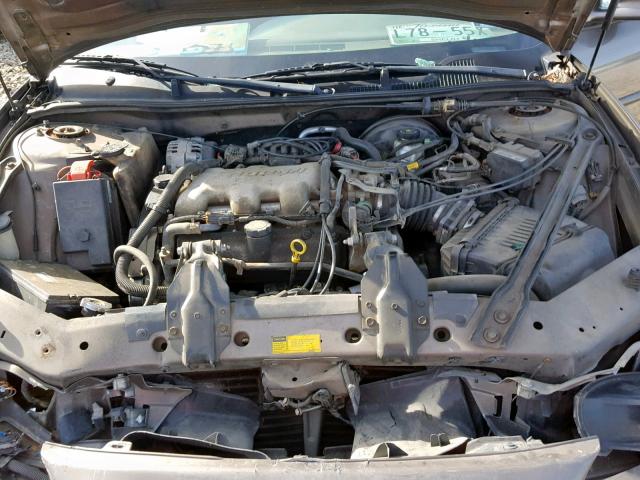 1G2WK52J11F172869 - 2001 PONTIAC GRAND PRIX TAN photo 7