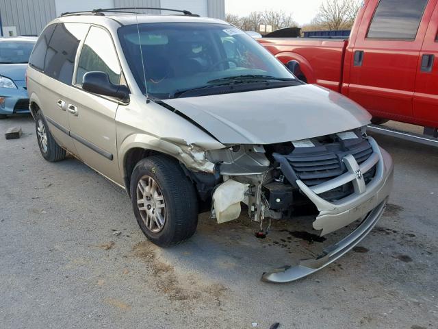 1D4GP45R86B694574 - 2006 DODGE CARAVAN SX TAN photo 1