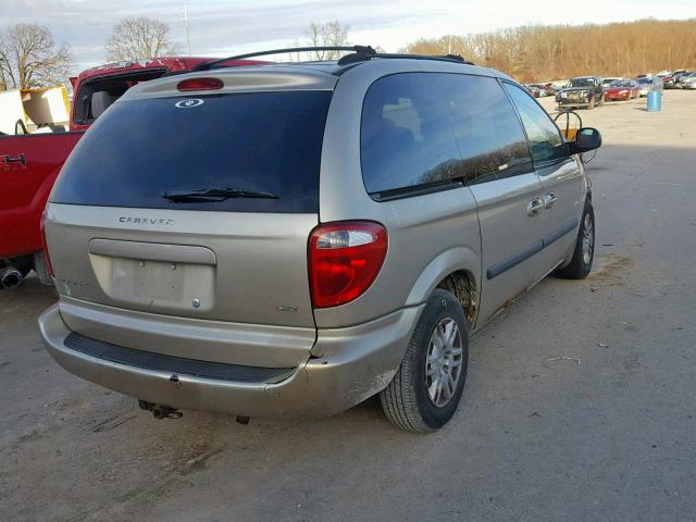 1D4GP45R86B694574 - 2006 DODGE CARAVAN SX TAN photo 4