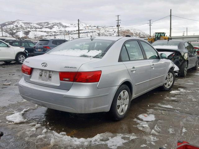 5NPET46C59H491901 - 2009 HYUNDAI SONATA GLS GRAY photo 4