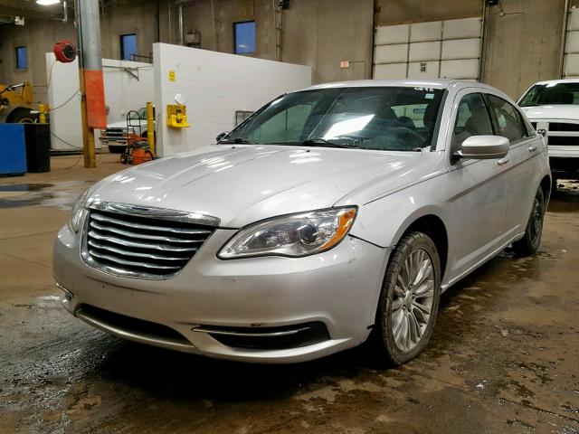 1C3CCBAB3CN256595 - 2012 CHRYSLER 200 LX SILVER photo 2