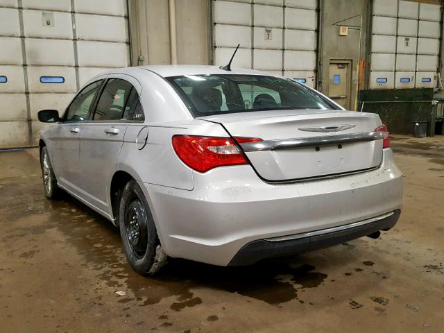 1C3CCBAB3CN256595 - 2012 CHRYSLER 200 LX SILVER photo 3