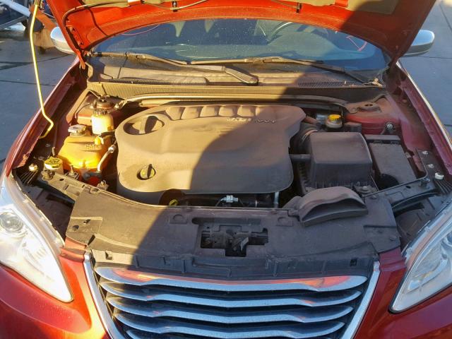 1C3CCBCG4CN106374 - 2012 CHRYSLER 200 LIMITE RED photo 7