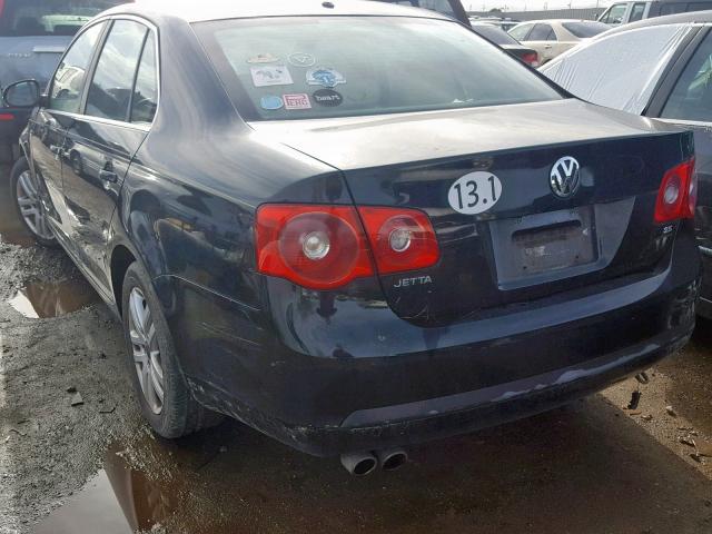 3VWEF71K57M120829 - 2007 VOLKSWAGEN JETTA WOLF BLACK photo 3