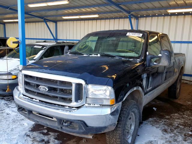 1FTSW31F32EB09960 - 2002 FORD F350 SRW S BLACK photo 2