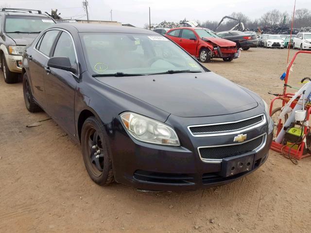 1G1ZB5EB8AF102100 - 2010 CHEVROLET MALIBU LS BLACK photo 1