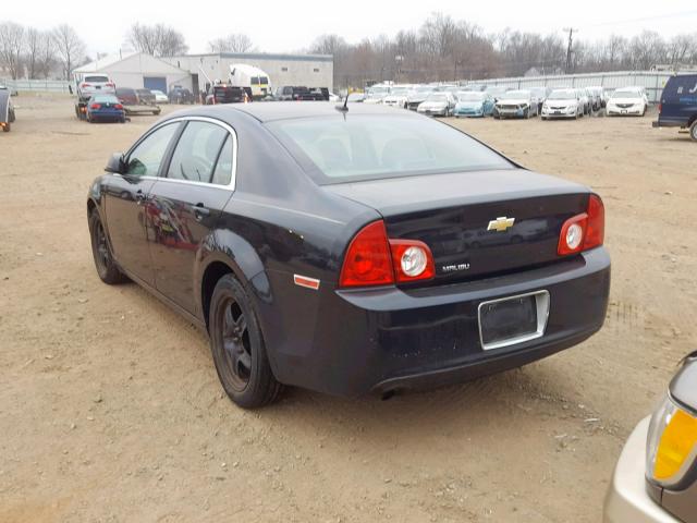 1G1ZB5EB8AF102100 - 2010 CHEVROLET MALIBU LS BLACK photo 3