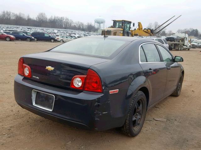 1G1ZB5EB8AF102100 - 2010 CHEVROLET MALIBU LS BLACK photo 4