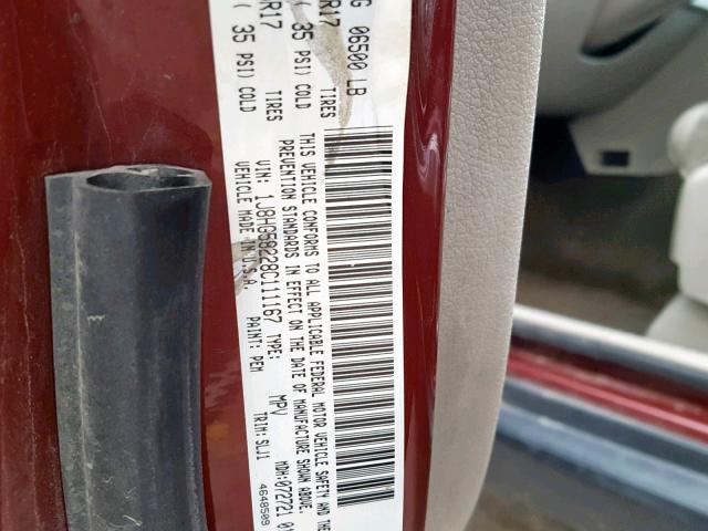 1J8HG58228C111167 - 2008 JEEP COMMANDER Qırmızı foto 10