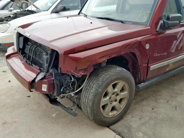 1J8HG58228C111167 - 2008 JEEP COMMANDER Qırmızı foto 9