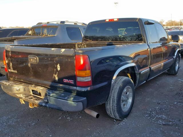 2GTEC19V611113877 - 2001 GMC NEW SIERRA BLACK photo 4