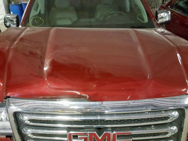 1GTG6DEN8H1209968 - 2017 GMC CANYON SLT RED photo 7