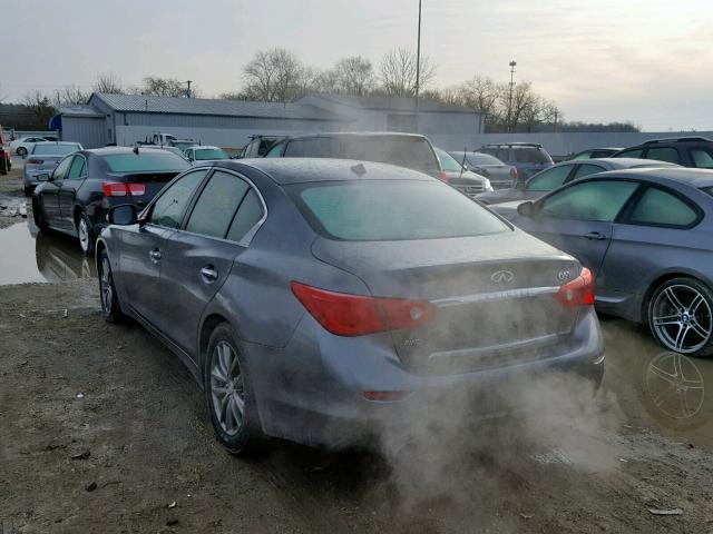 JN1BV7AR5FM394633 - 2015 INFINITI Q50 BASE GRAY photo 3