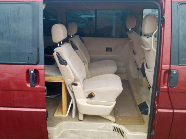 WV2KB47091H153268 - 2001 VOLKSWAGEN EUROVAN GL RED photo 6