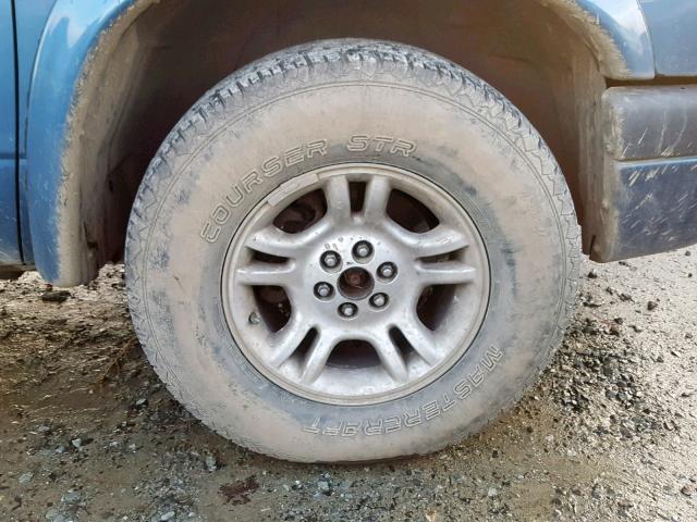 1D7HG38N34S554049 - 2004 DODGE DAKOTA QUA BLUE photo 9