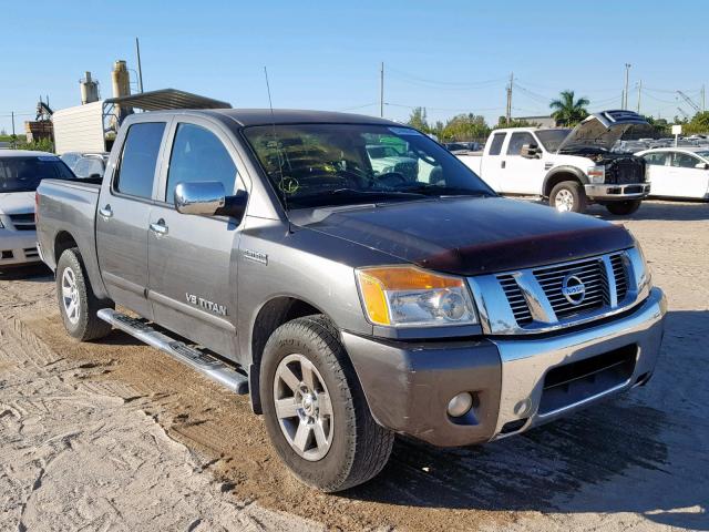 1N6BA0ED7BN325555 - 2011 NISSAN TITAN S GRAY photo 1