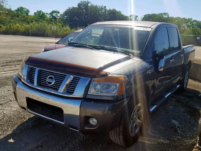 1N6BA0ED7BN325555 - 2011 NISSAN TITAN S GRAY photo 2