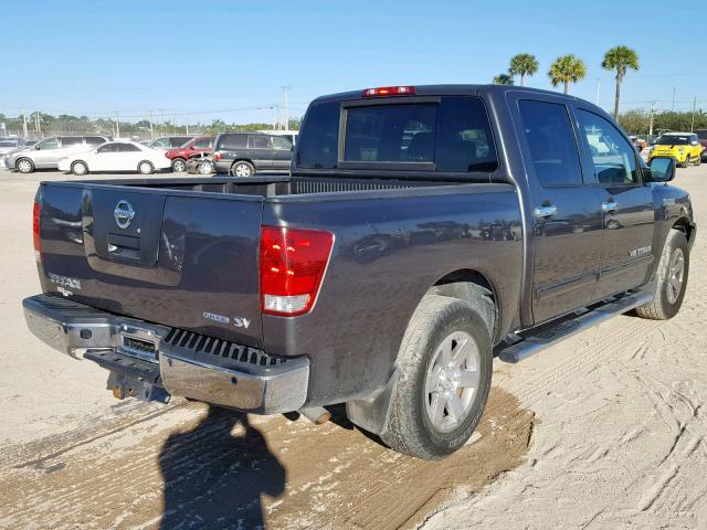 1N6BA0ED7BN325555 - 2011 NISSAN TITAN S GRAY photo 4