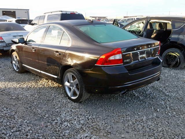 YV1992AH5A1118841 - 2010 VOLVO S80 T6 BLACK photo 3