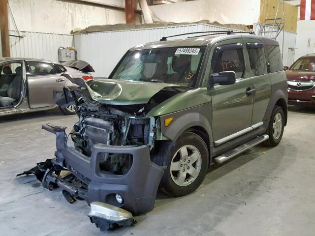 5J6YH286X5L008431 - 2005 HONDA ELEMENT EX GREEN photo 2