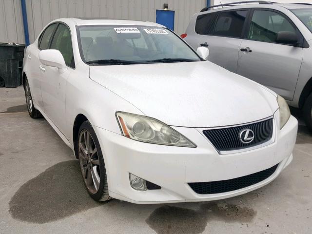 JTHBK262X82073947 - 2008 LEXUS IS 250 WHITE photo 1