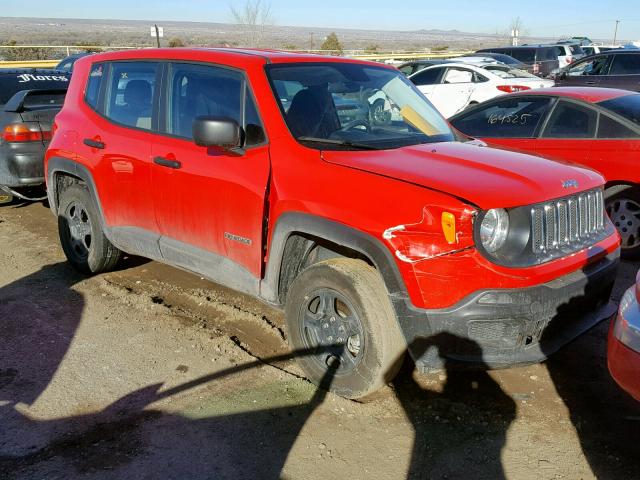 ZACCJBAB9HPF99203 - 2017 JEEP RENEGADE S 红色 照片 1