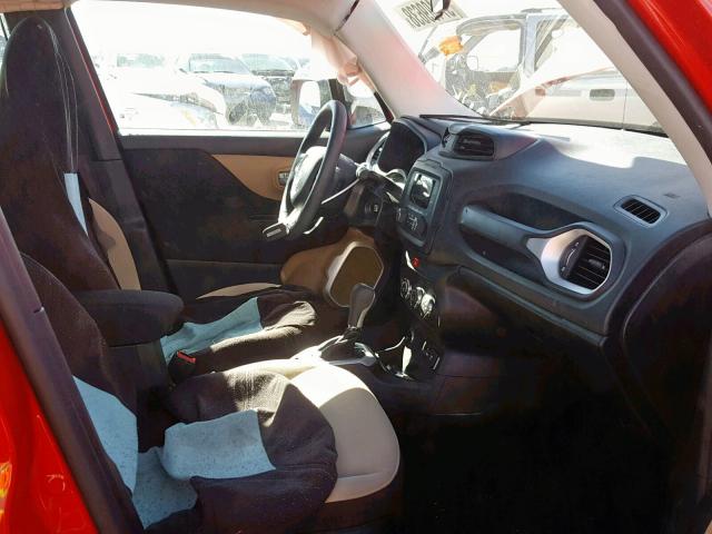 ZACCJBAB9HPF99203 - 2017 JEEP RENEGADE S 红色 照片 5