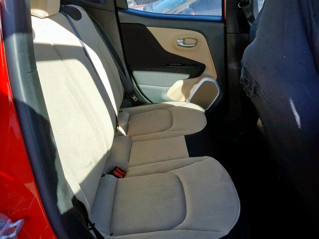 ZACCJBAB9HPF99203 - 2017 JEEP RENEGADE S 红色 照片 6