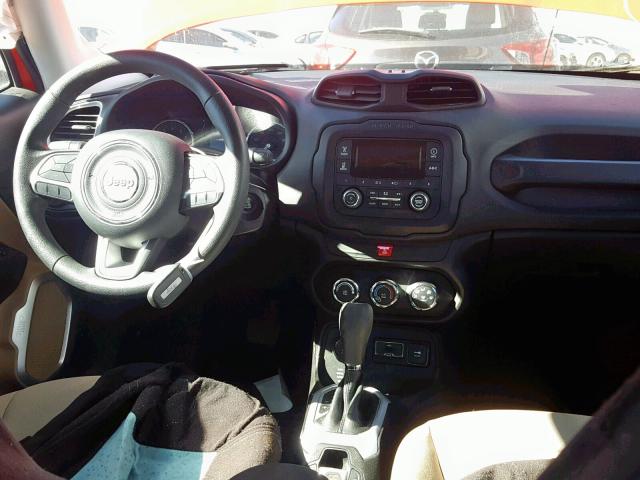 ZACCJBAB9HPF99203 - 2017 JEEP RENEGADE S 红色 照片 9