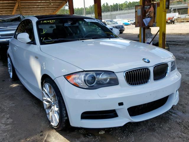 WBAUC9C53BVM10699 - 2011 BMW 135 I WHITE photo 1