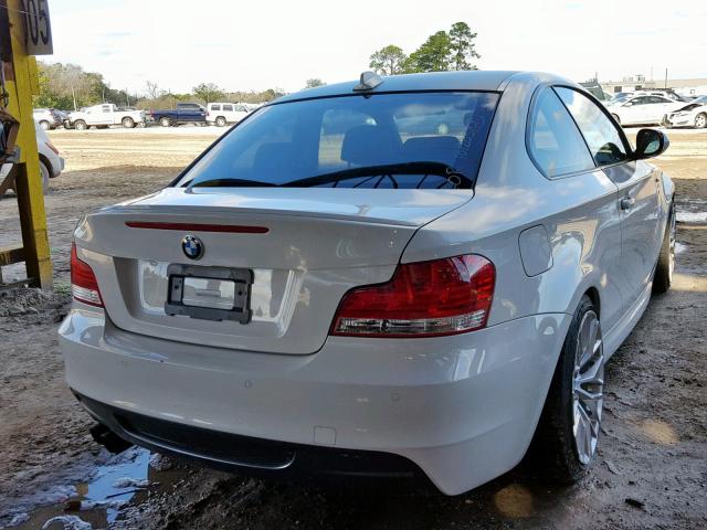 WBAUC9C53BVM10699 - 2011 BMW 135 I WHITE photo 4