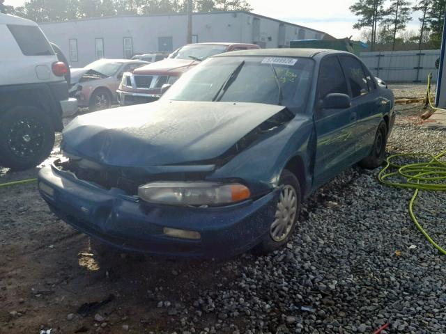 4A3AJ46G9TE265257 - 1996 MITSUBISHI GALANT S GREEN photo 2