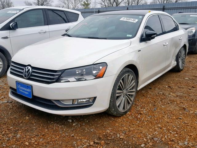 1VWBS7A34EC109973 - 2014 VOLKSWAGEN PASSAT SE WHITE photo 2