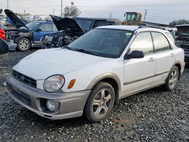 JF1GG68582H802271 - 2002 SUBARU IMPREZA OU WHITE photo 2