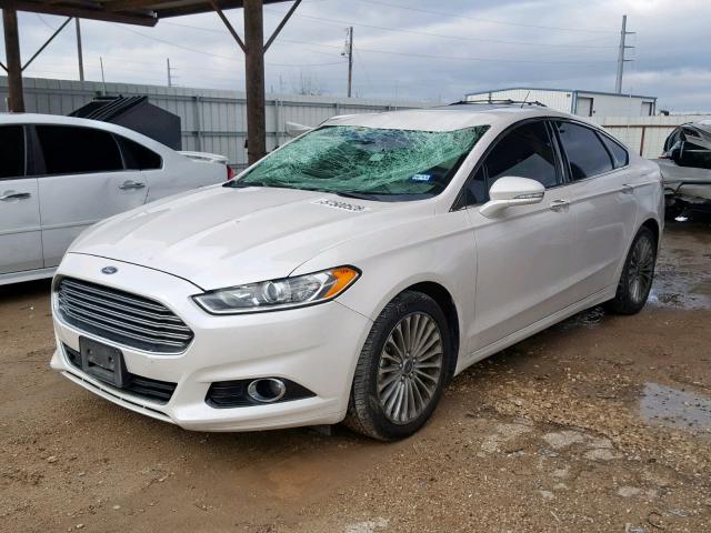 3FA6P0K93ER391014 - 2014 FORD FUSION TIT WHITE photo 2