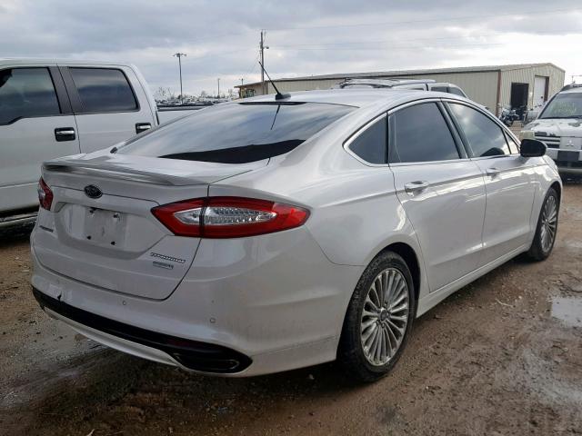 3FA6P0K93ER391014 - 2014 FORD FUSION TIT WHITE photo 4