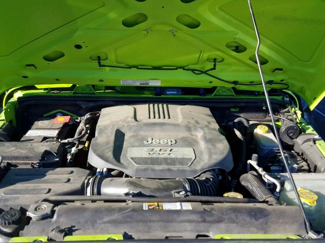 1C4AJWAGXDL517147 - 2013 JEEP WRANGLER S GREEN photo 7