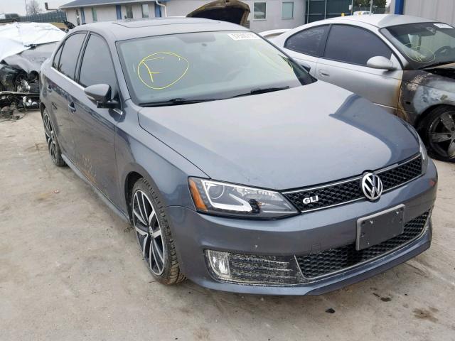 3VW5S7AJ1EM394139 - 2014 VOLKSWAGEN JETTA GLI GRAY photo 1