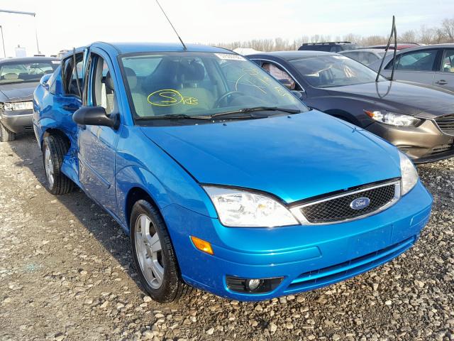 1FAFP34N47W283447 - 2007 FORD FOCUS ZX4 BLUE photo 1