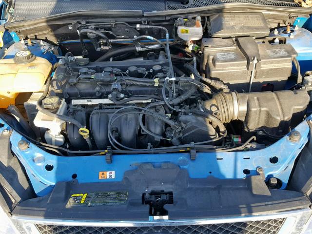 1FAFP34N47W283447 - 2007 FORD FOCUS ZX4 BLUE photo 7