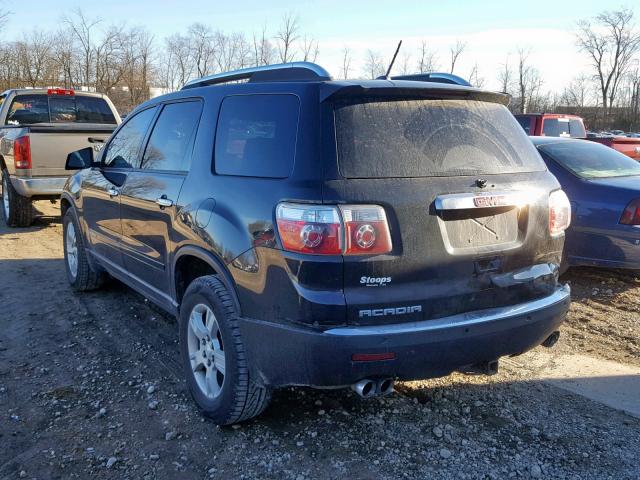 1GKER13798J306134 - 2008 GMC ACADIA SLE BLACK photo 3