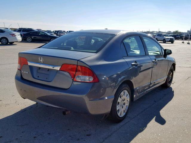 19XFA1F37AE016591 - 2010 HONDA CIVIC VP GRAY photo 4