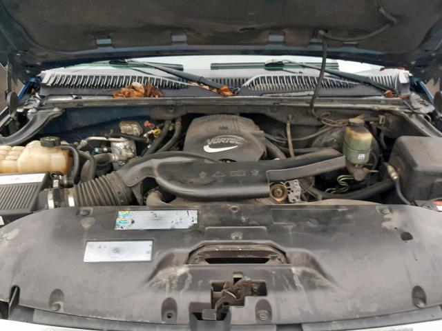 1GKEK13Z32J170726 - 2002 GMC YUKON BLUE photo 7