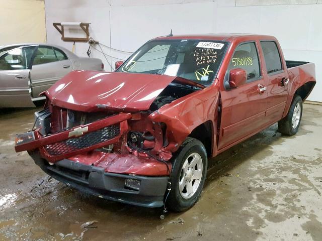 1GCDSCD94A8142974 - 2010 CHEVROLET COLORADO L MAROON photo 2
