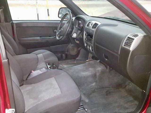 1GCDSCD94A8142974 - 2010 CHEVROLET COLORADO L MAROON photo 5